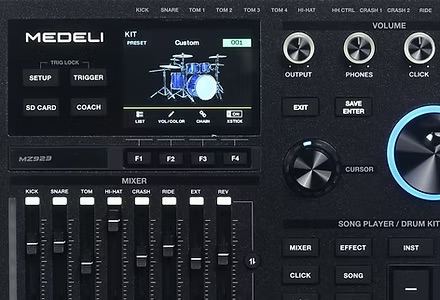 MEDELI MZ923 กลองไฟฟ้าฟูลไซส์ ดีไซน์สวย ใช้งานได้ทั้งในบ้านและเวทีแสดง